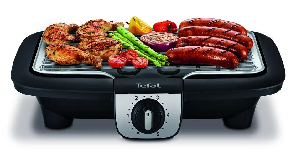 YY3818FB EASYGRILL 2 i 1 bordsgrill med plancha-platta 2100 W från Tefal – produktbild