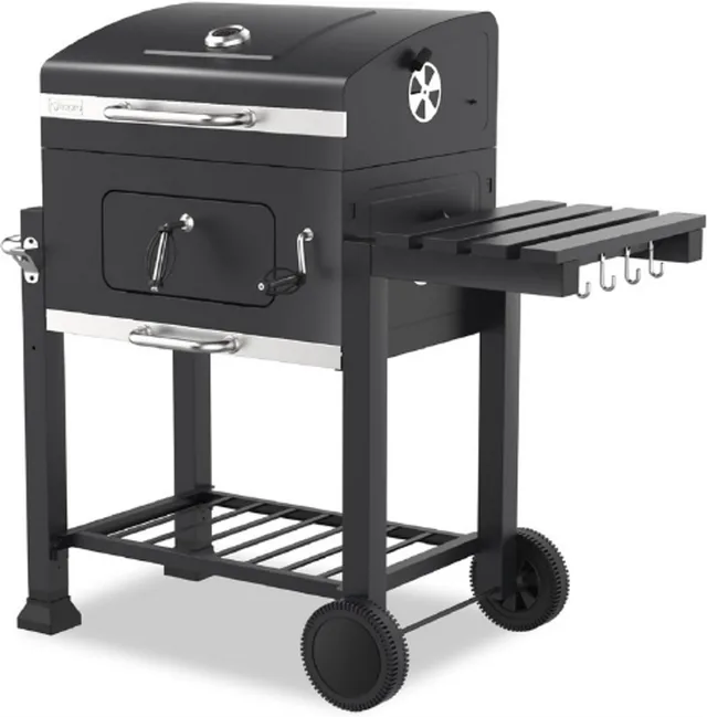 1164 Toronto Click Grillwagen, houtskoolgrill, model 2019, antraciet/roestvrij staal