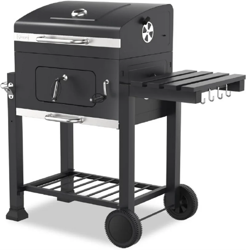 1164 Toronto Click Grillwagen, houtskoolgrill, model 2019, antraciet/roestvrij staal von Tepro in Schwarz – Produktfoto