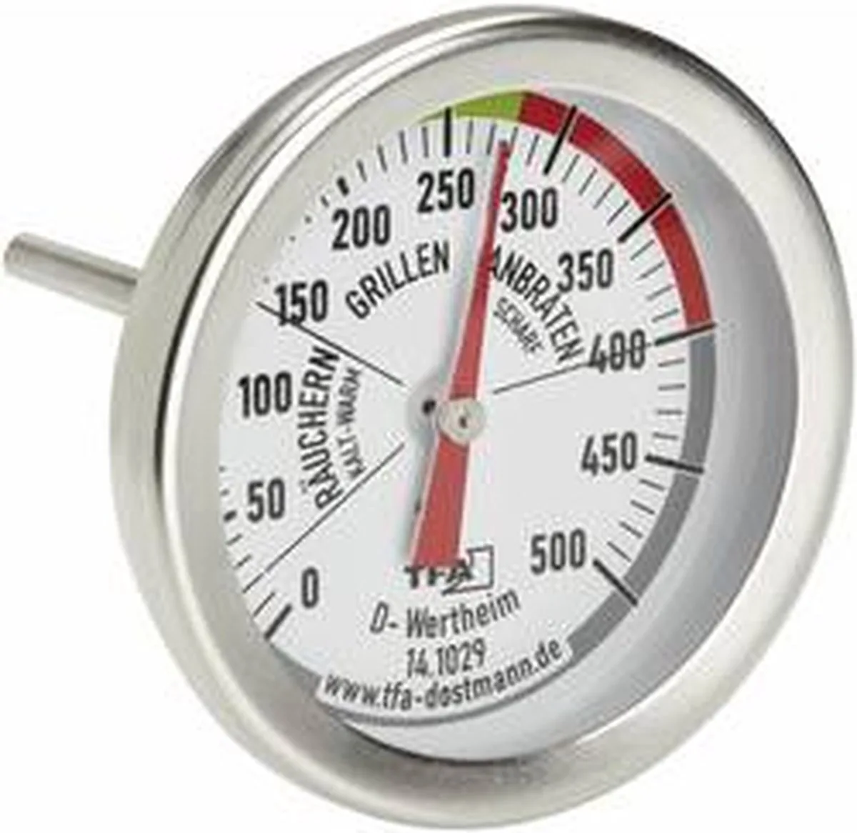 BBQ Grill Smoker Barbecuethermometer RVS van TFA Dostmann – productfoto