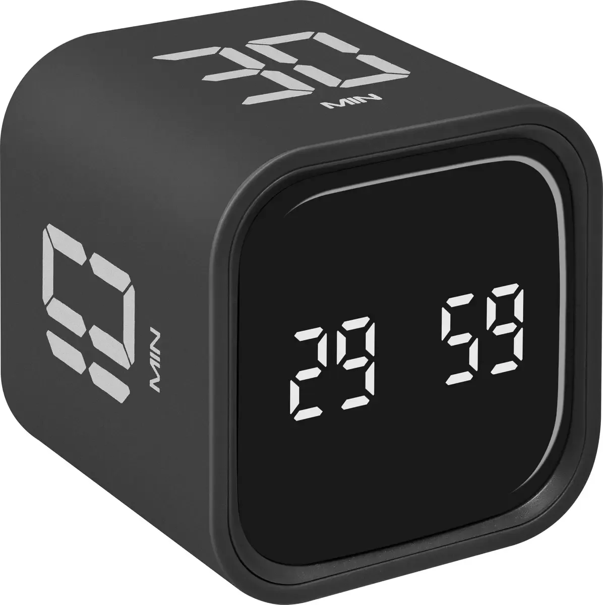 Digitaler Timer und Stoppuhr MINI CUBE Minuteur numérique van TFA Dostmann in Zwart – productfoto