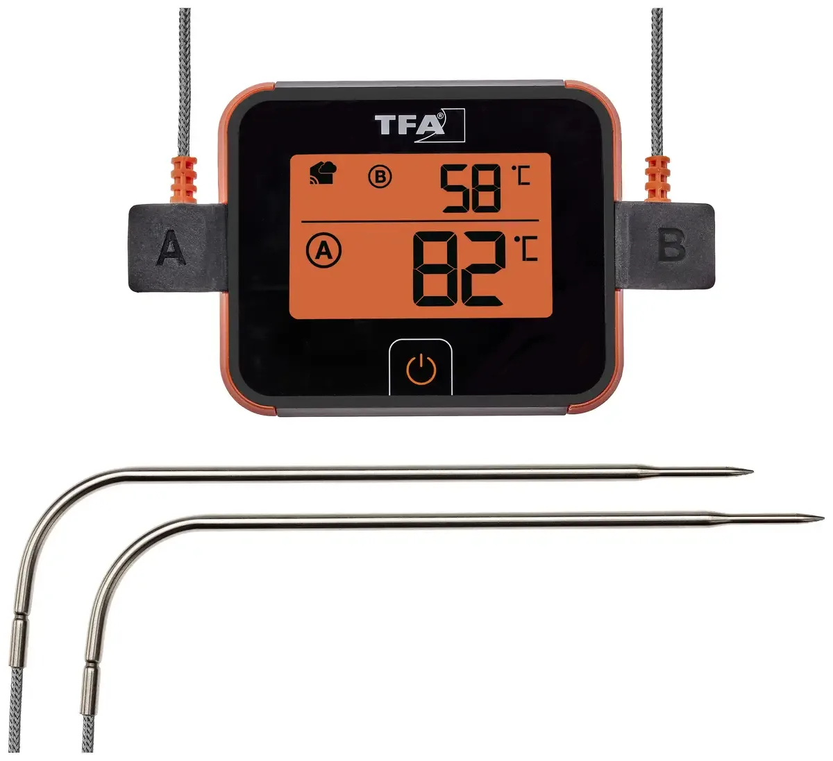 Dostmann 14.1514.10 Barbecuethermometer von TFA Dostmann in Schwarz – Produktfoto