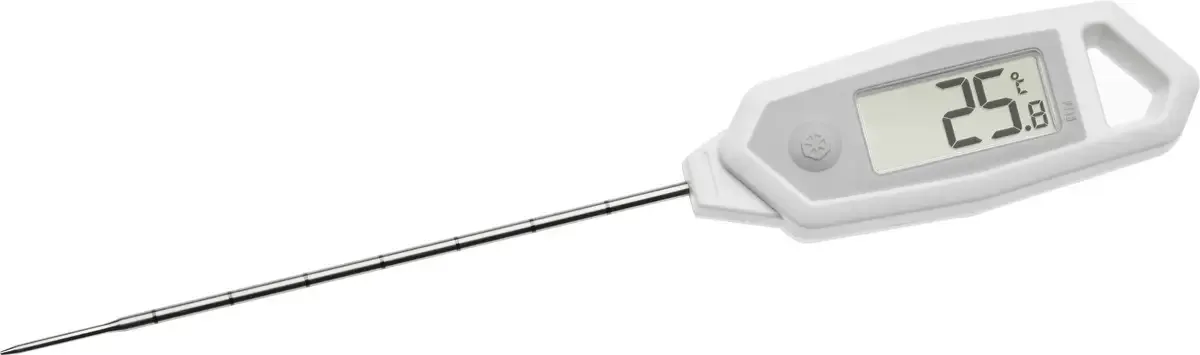 Dostmann 30.1064.02.K Keukenthermometer Automatische uitschakeling Pasteuze stoffen, Halfvaste stoffen, Vloeistof van TFA Dostmann in Wit – productfoto