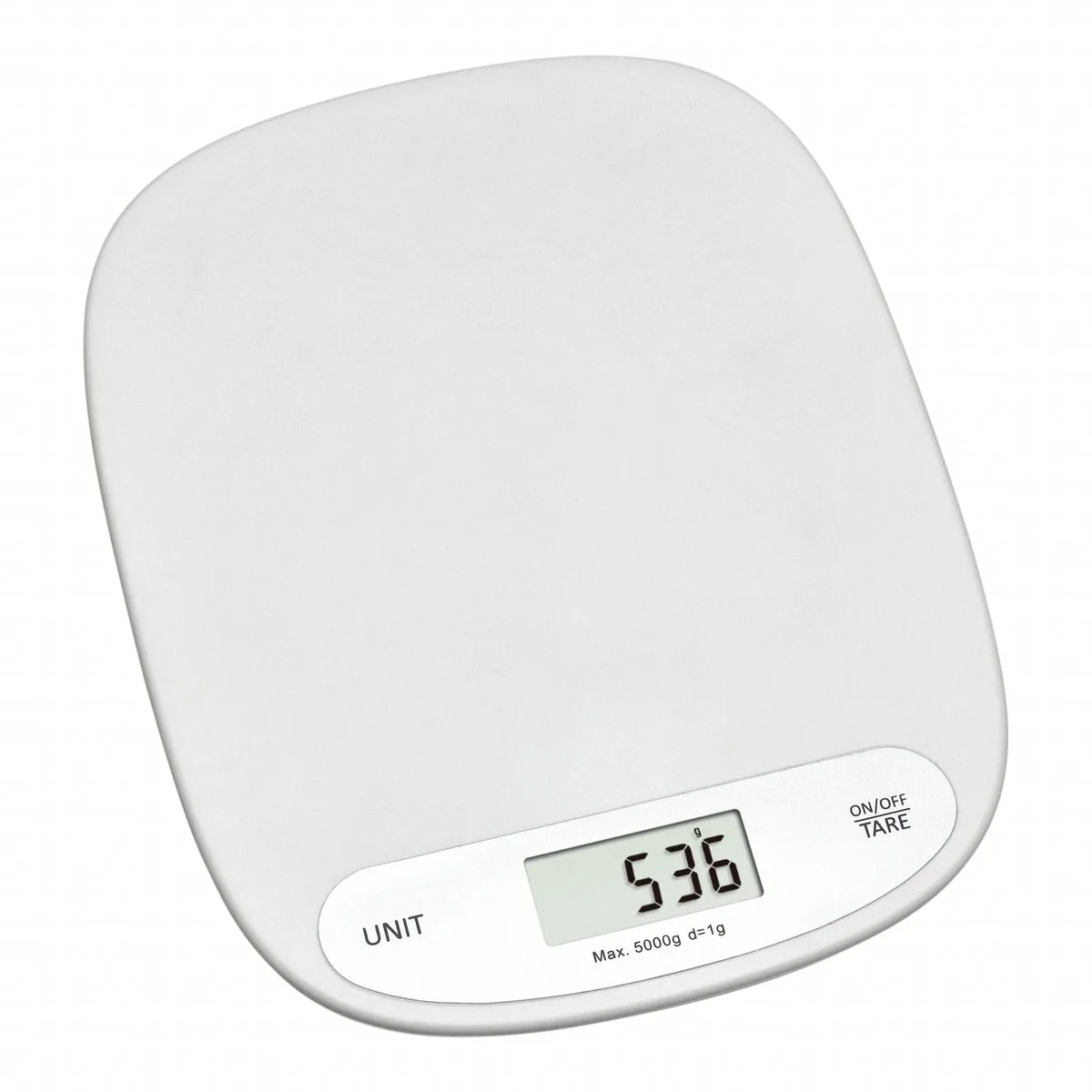 Dostmann 50.2003.02 Keukenweegschaal Digitaal Met wandbevestiging Weegbereik (max.)=5000 g 155 x 200 x 15 van TFA Dostmann in Wit – productfoto