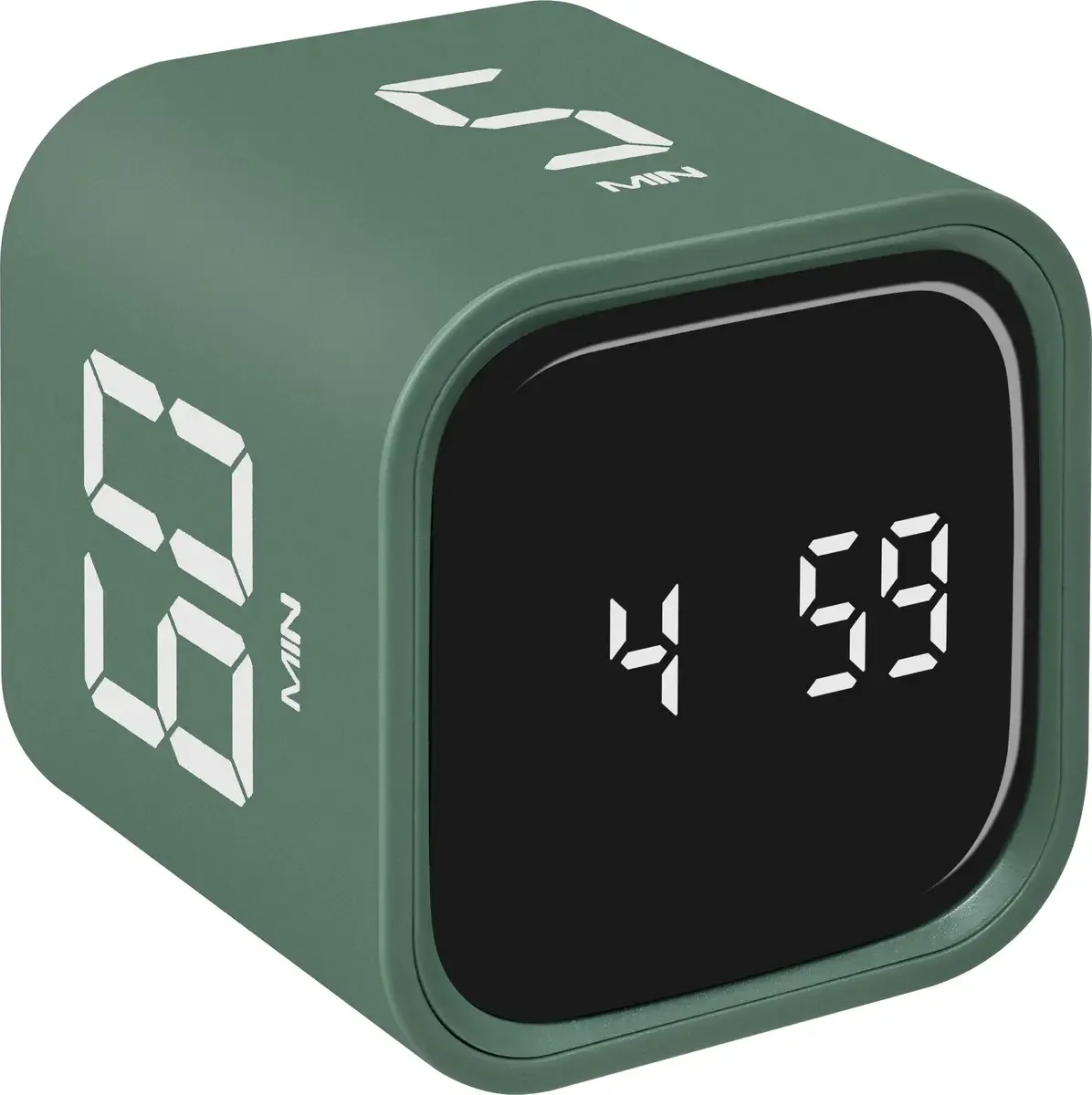 MINI CUBE Minuteur numérique de TFA Dostmann en Vert – photo produit
