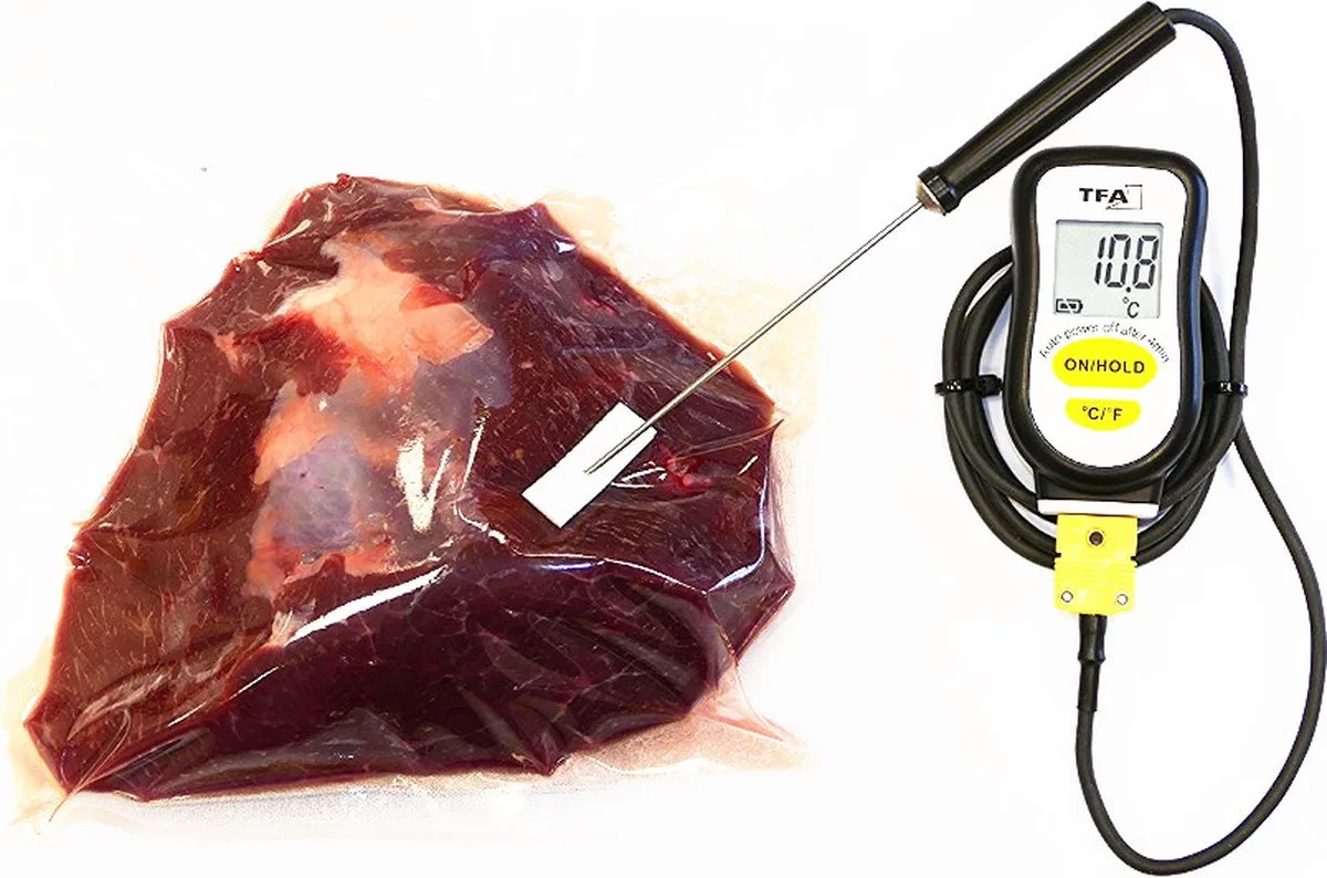 Sous Vide insteekthermometer van TFA Dostmann in Zwart – productfoto
