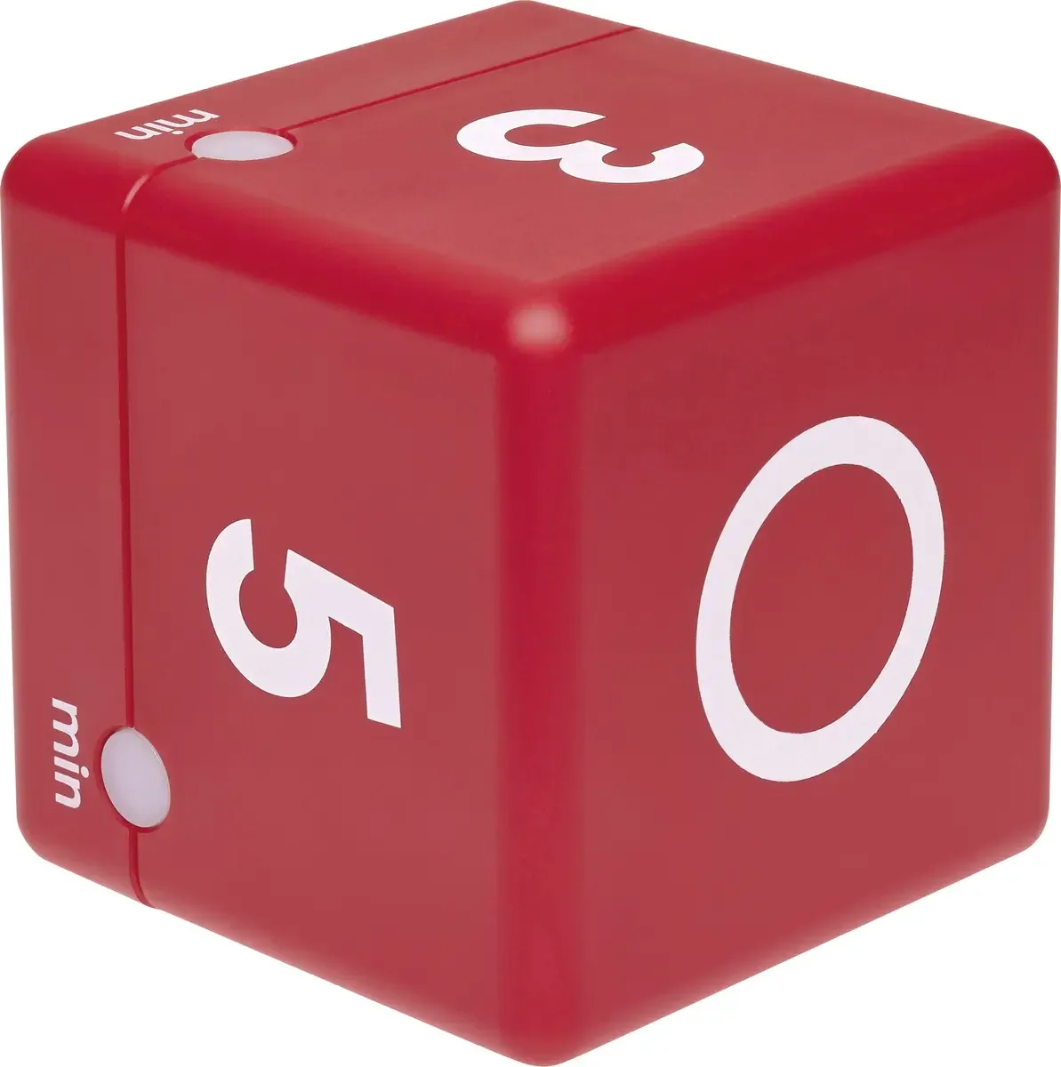 Timer Cube Minuteur numérique van TFA Dostmann in Rood – productfoto