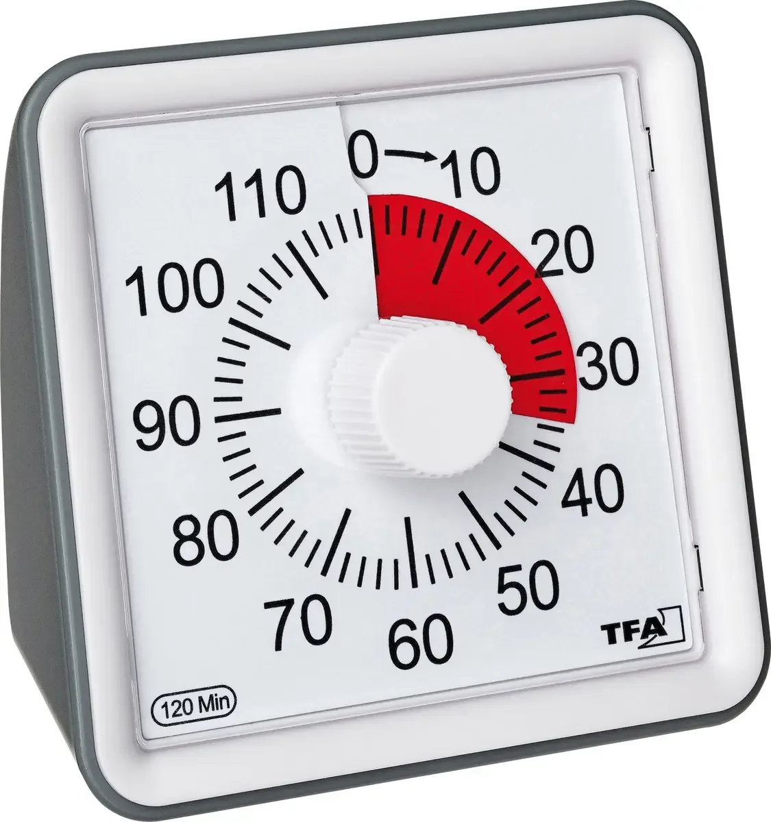 Timer VISUAL Minuteur analogique van TFA Dostmann in Wit – productfoto