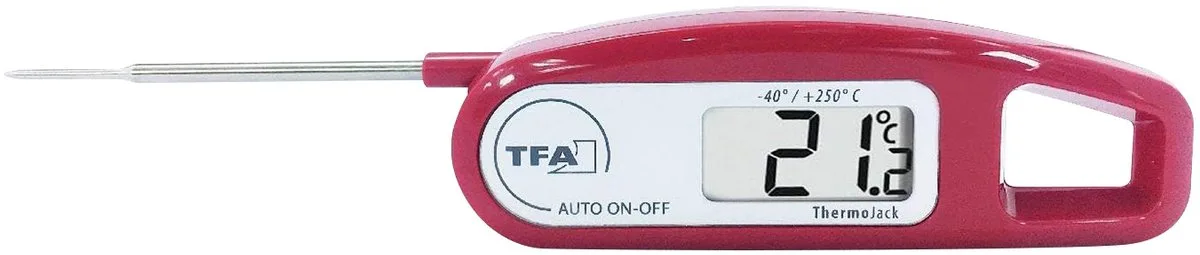 Wetterinstrumente TFA Klapp-Einstichthermometer (rot) van TFA Dostmann in Leer – productfoto