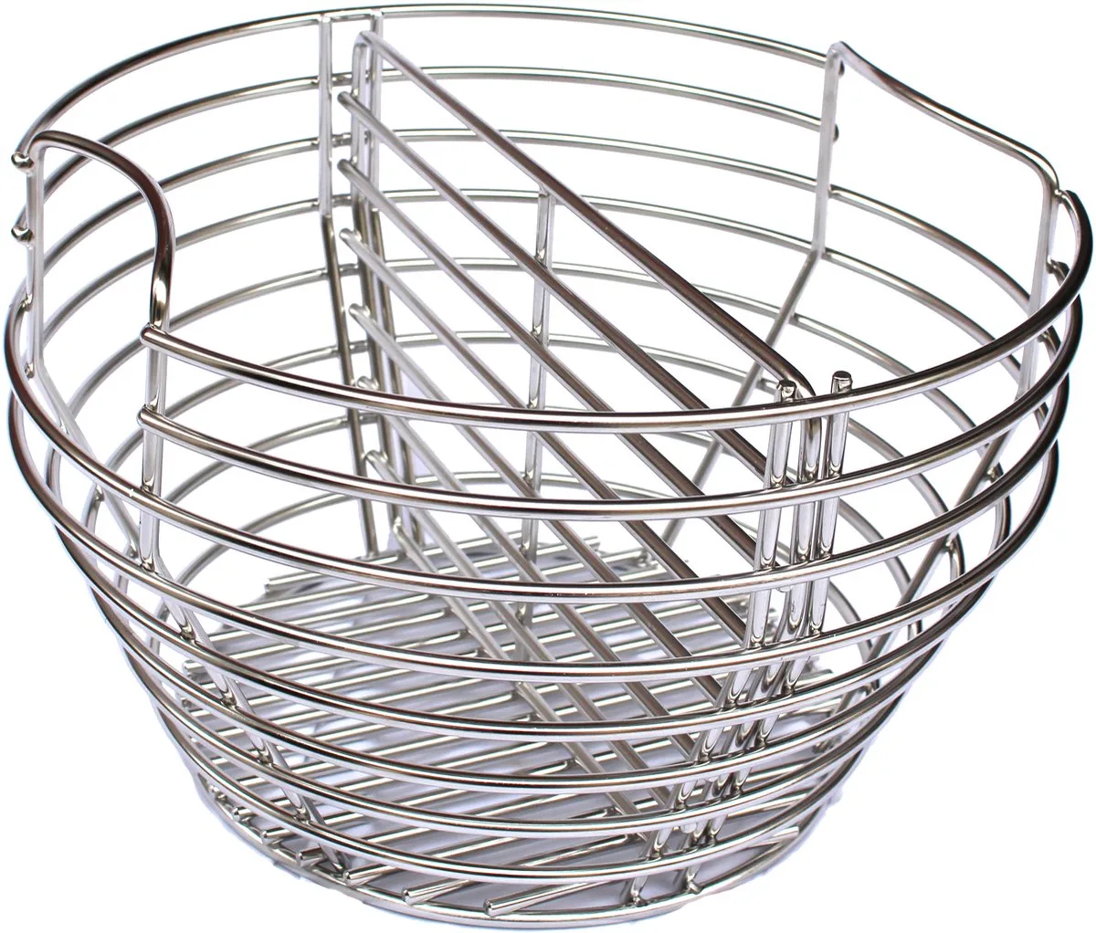 Charcoal Basket Large - houtskoolmand van The Bastard in Rvs – productfoto