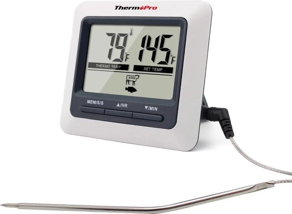 Digitale Keukenthermometer - Tot 250 graden - TP-04 van ThermoPro in Wit – productfoto