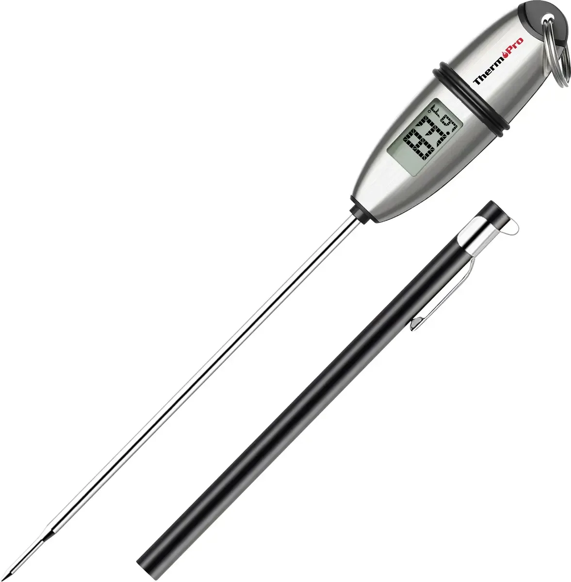 TP-02S Braadthermometer Bakken, Burger, Grillen fra ThermoPro i Sølv – produktbillede