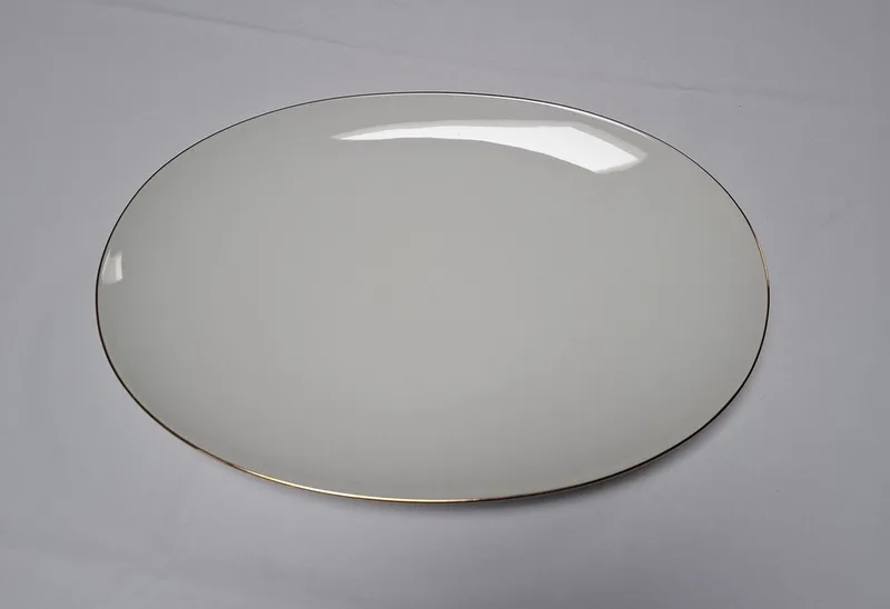 Rosenthal Thomas Medaillon goud ovale Schaal 33 cm Glansgoldband 2 mm von Thomas in Wit met goudrand – Produktfoto