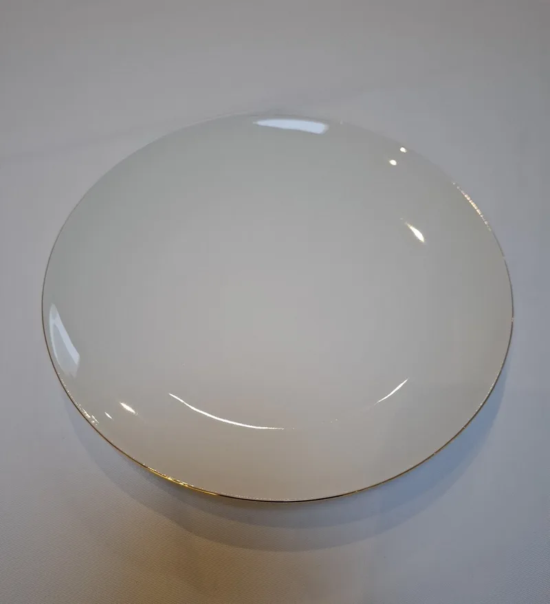 Rosenthal Thomas Medaillon goud plat bord 26 cm Glansgoldband 2 mm von Thomas in Wit met gouden boord – Produktfoto