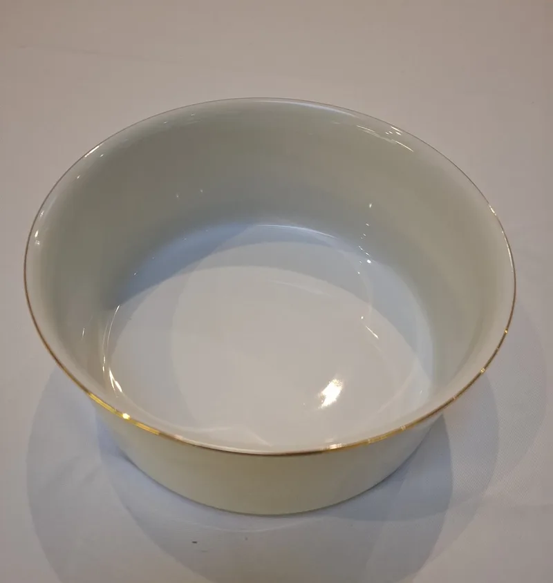 Rosenthal Thomas Medaillon goud slakom 19 cm Glansgoldband 2 mm van Thomas in Wit met gouden boord – productfoto