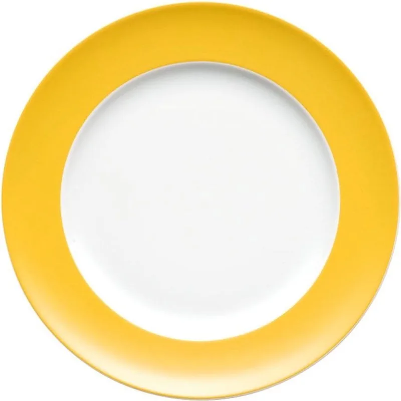 Sunny Day Yellow Dessertbord - � 22 cm - Geel by Thomas in White, Yellow – product photo