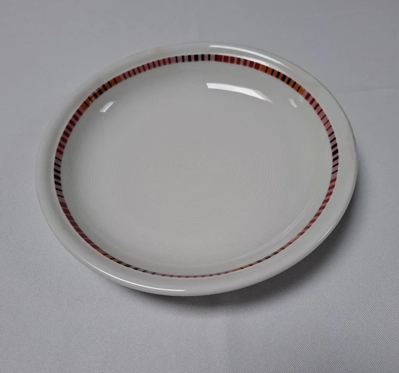 Trend Red Stripy diep bord 22 cm by Thomas in Wit met rode tinten – product photo