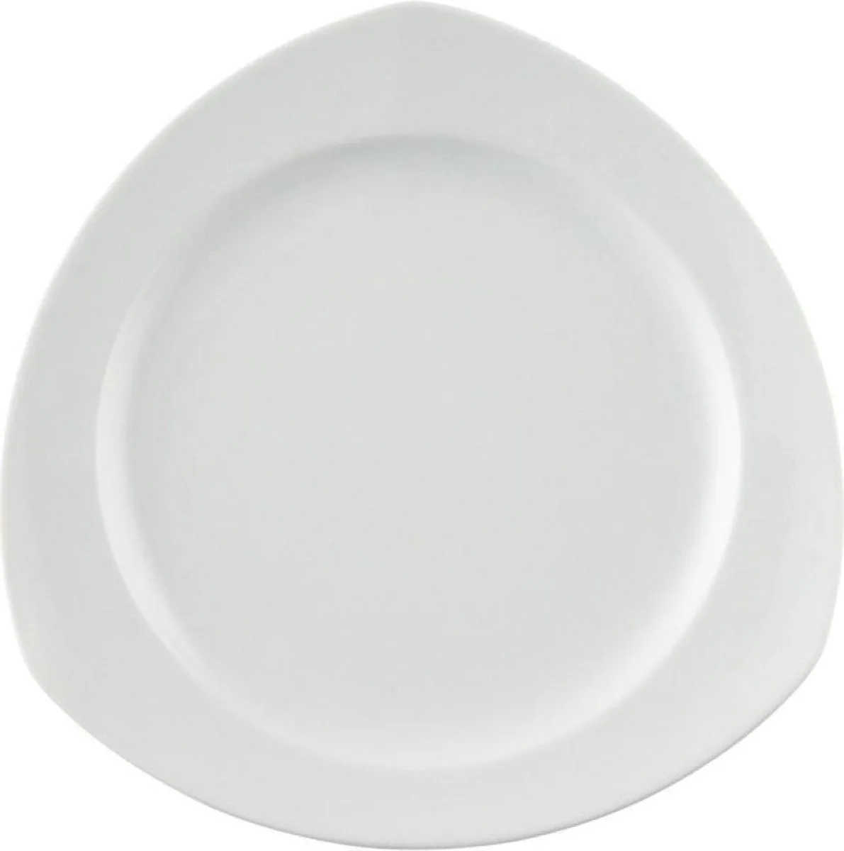 Vario Pure Ontbijtbord - 22 cm Driehoekig by Thomas in White – product photo