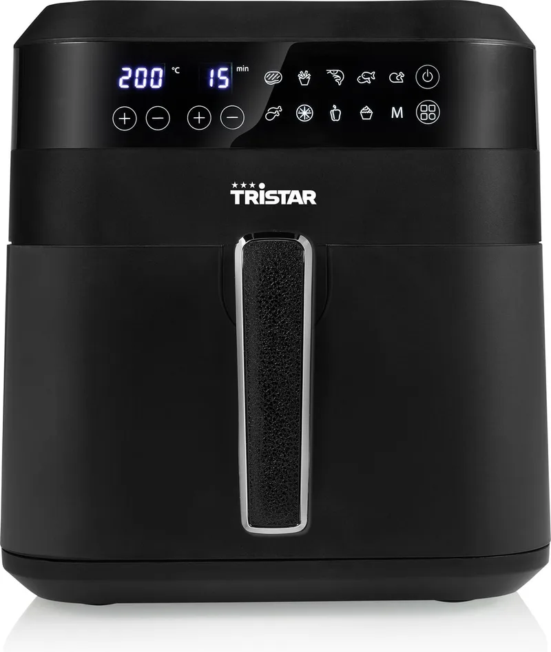 Airfryer Digitaal XXL FR-6999 - Heteluchtfriteuse - 6 liter - 10 programma's - Touch screen - 1700W von Tristar in Schwarz – Produktfoto