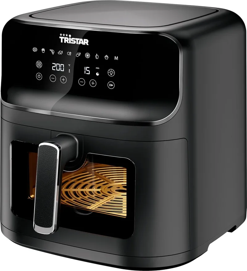 Airfryer FR-9039 - Heteluchtfriteuse - 7.5 liter - PFAS vrij - 1700W - 10 voorgeprogrammeerde programma’s de Tristar en Noir – photo produit