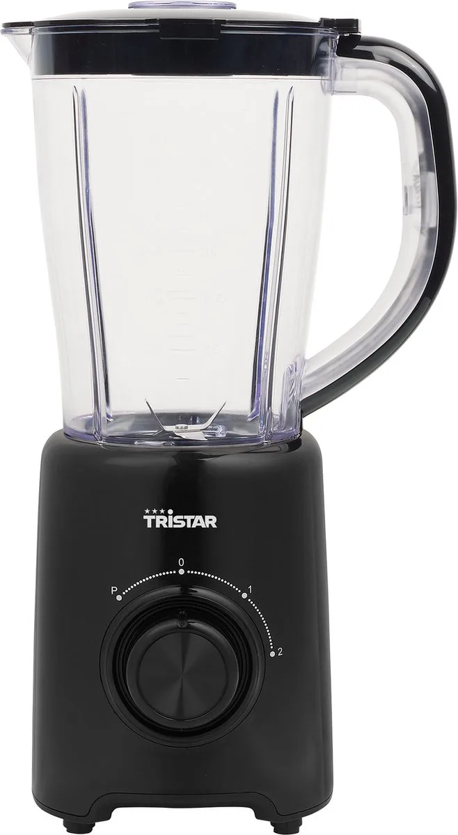 Blender 500W - BL-4476 - 1,5L - Ice crusher - Pulse functie von Tristar in Schwarz – Produktfoto