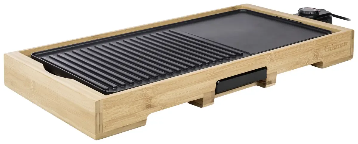 BP-2641 Tafelgrill Elektrisch Bamboe, Zwart van Tristar in Bambou, Zwart – productfoto