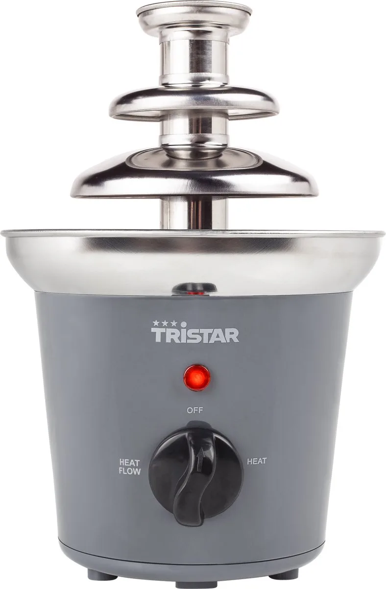 Chocoladefontein CF-1603 - Chocolade fondue - 3 lagen - Grijs van Tristar in Zilver – productfoto