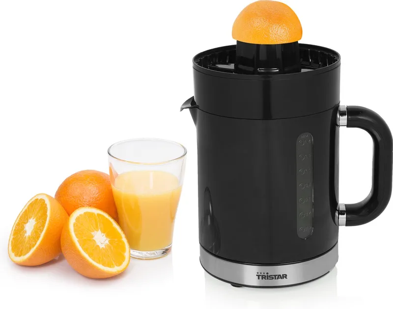 Citruspers Elektrisch - CP-3012 - 40W - Incl. 2 perskegel en afneembare schenkkan - 1,4 Liter de Tristar en Noir – photo produit