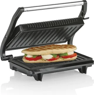 Contactgrill - GR-2846 - 700W - Tosti apparaat - 22,5x14cm bakoppervlak - Aluminium fra Tristar i Rvs – produktbillede 1 af 2