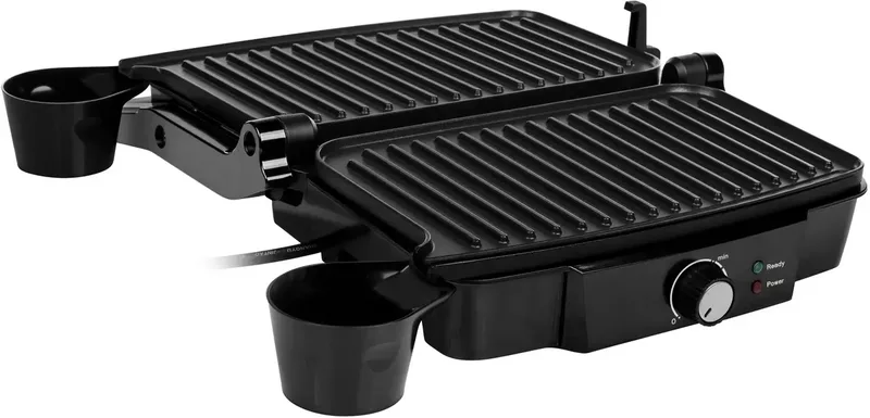 Contactgrill - GR-2852 - 1500W - Tosti apparaat - 28x17cm bakoppervlak - Aluminium by Tristar in Black – product photo 2 of 2