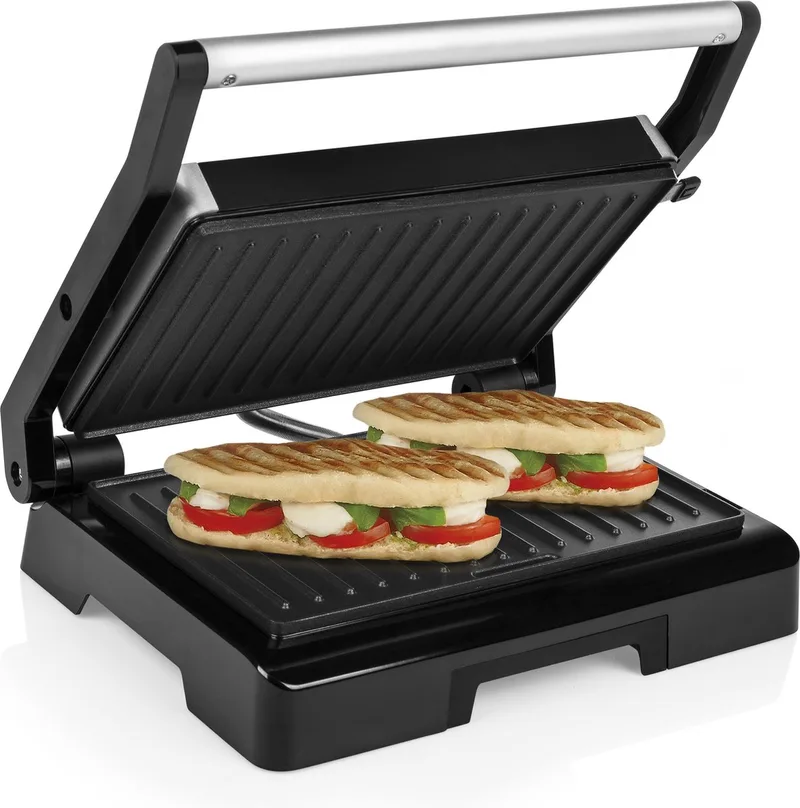 Contactgrill - GR-2854 - 1000W - Tosti apparaat - 23x14,5cm bakoppervlak - Grijs von Tristar in Schwarz – Produktfoto