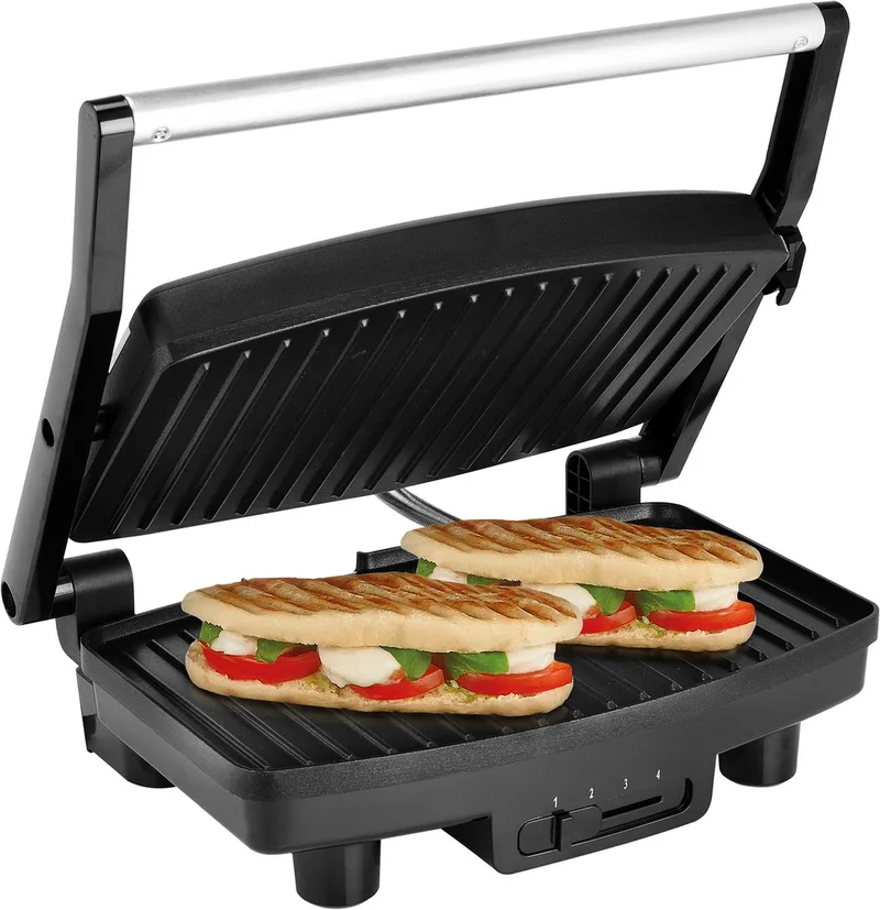 Contactgrill - GR-2856 - 1500W - Tosti apparaat - 28x19cm bakoppervlak de Tristar en Noir – photo produit 1 sur 2