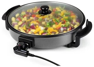 Elektrische hapjespan 1500W - PZ-2964 - Ø40cm Deksel - Maximale temperatuur 280⁰ C - PFAS-vrij by Tristar in Black – product photo 2 of 2