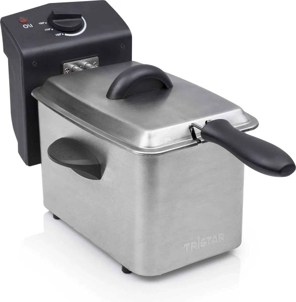 Frituurpan 2 liter - FR-6919 - Friteuse 800W - Camping geschikt, koud zone van Tristar in Rvs – productfoto