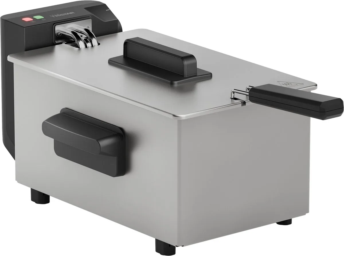 Frituurpan 3 liter - FR-9326 - Friteuse 2000W - Koud zone van Tristar in Rvs – productfoto