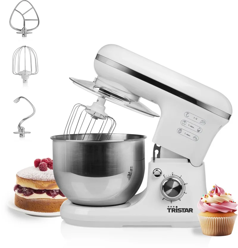 MX-4817 Robot de cuisine 1200 W blanc, argent de Tristar en Blanc – photo produit 1 sur 2