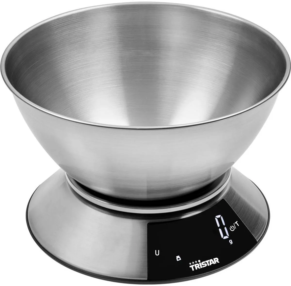 KW-2453 - Keukenweegschaal digitaal - Tot 5kg - tot 1 gram nauwekeurig van Tristar in Rvs – productfoto