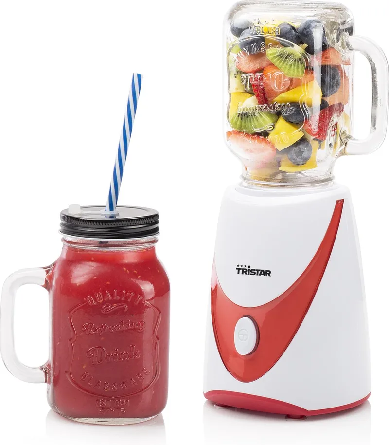 Mason jar blender BL-4456 von Tristar in Weiß – Produktfoto