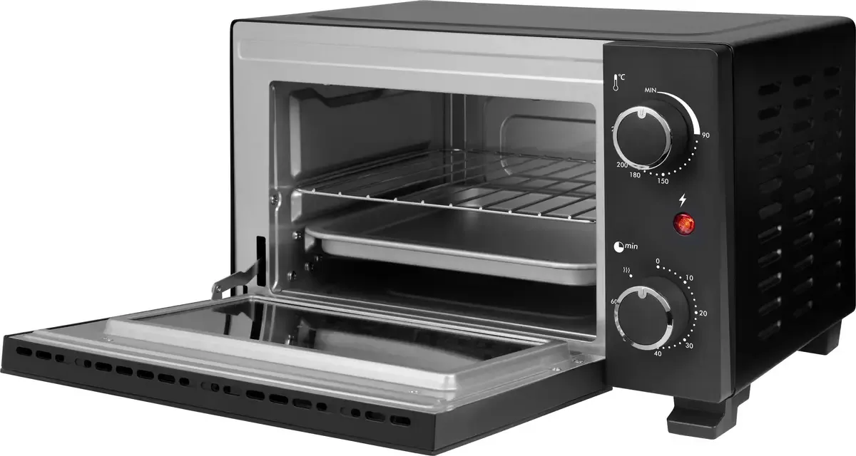 OV-3610 Mini-oven Timerfunctie, Controlelampje, Convectiefunctie, Kabelgebonden 10 l de Tristar en Noir – photo produit