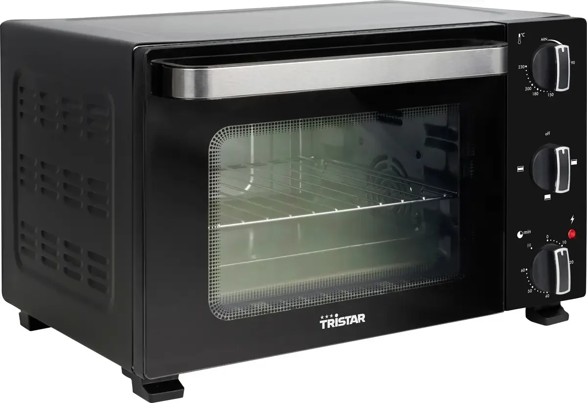 OV-3650 Mini-oven Timerfunctie, Controlelampje, Convectiefunctie 20 l van Tristar in Zwart – productfoto