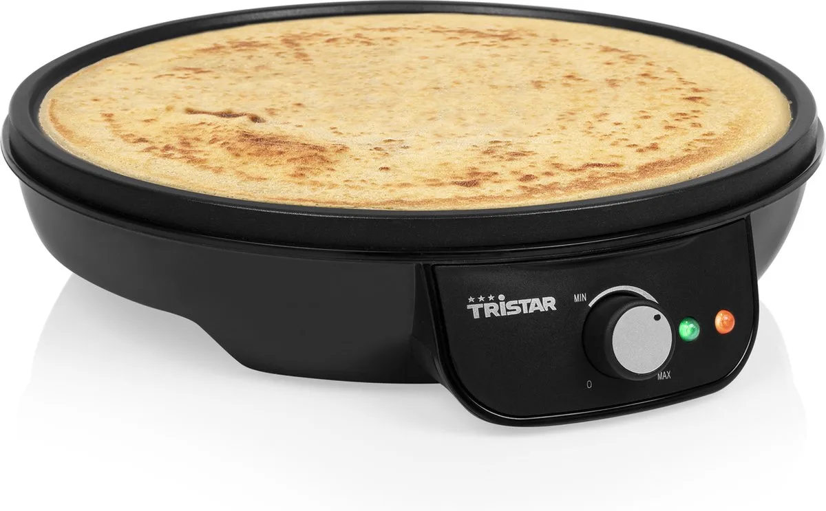 Pannenkoekenmaker - BP-2637 - 1000W - Crêpemaker - 30cm - PFAS-vrij van Tristar in Zwart – productfoto