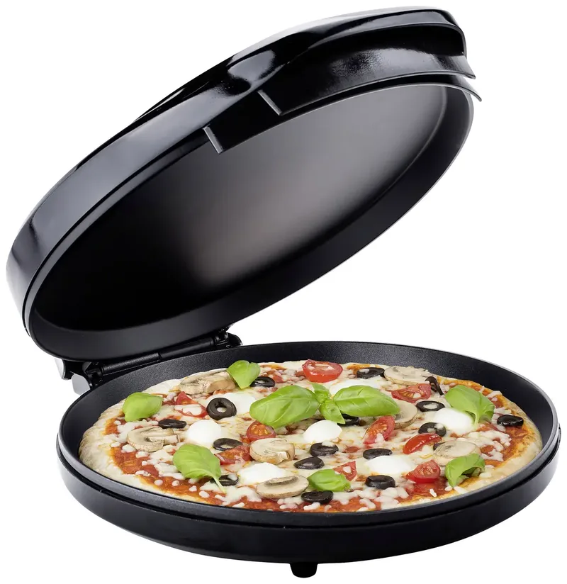 PZ-2881 - Pizzaoven Pizzamaker elektrisch - 1400W - Ø30cm - Regelbare thermosstaat by Tristar in Black – product photo 2 of 2