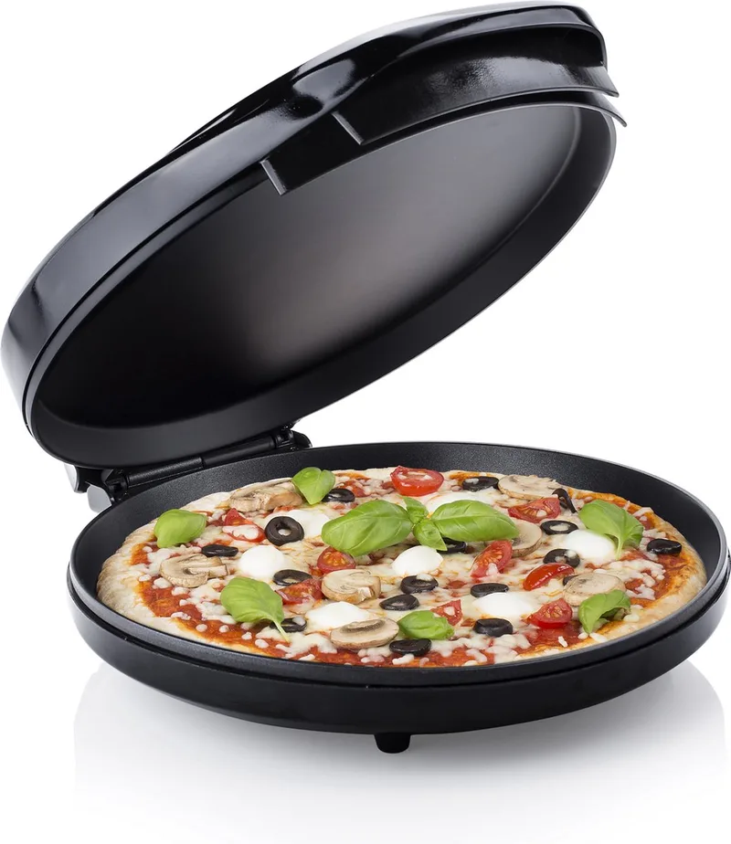 PZ-2881 - Pizzaoven Pizzamaker elektrisch - 1400W - Ø30cm - Regelbare thermosstaat by Tristar in Black – product photo 1 of 2