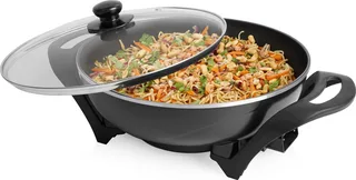 PZ-9130 - Wokpan Elektrisch - 1500W - 4,5L inhoud - PFAS-vrij fra Tristar i Sort – produktbillede 1 af 2