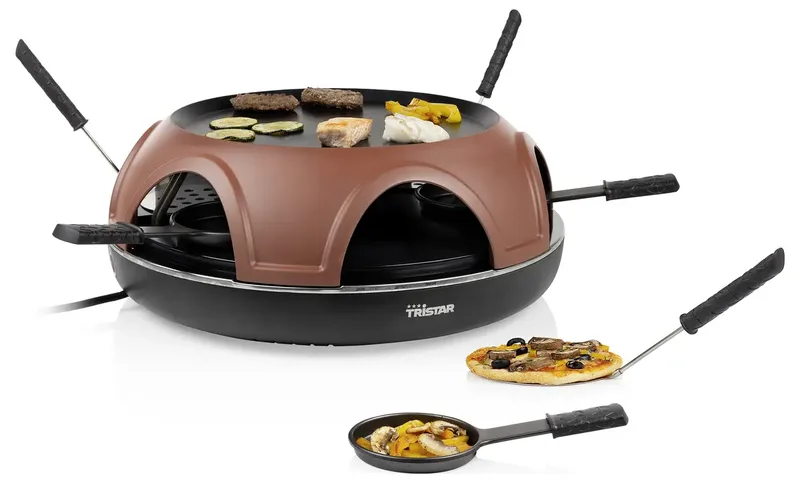 PZ-9160 - Pizzaovens - 1800W - Ø25cm - Voor 6 personen - 3 Functies in 1 von Tristar in 6 personen – Gourmet – Produktfoto 2 von 2