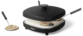 PZ-9174 Pizza Gourmetset - Family 4 Mini Pizza Oven - Voor 4 personen - Inclusief deegsnijder van Tristar in Zwart – productfoto 2 van 2