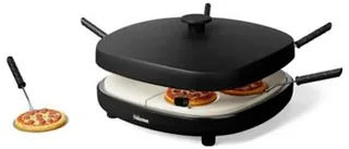 PZ-9176 Pizza Gourmetset - Family 6 Mini Pizza Oven - Voor 6 personen - Inclusief deegsnijder de Tristar en Noir – photo produit 2 sur 2
