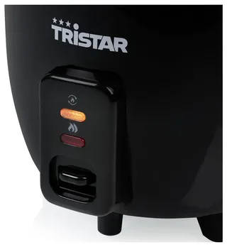 Rijstkoker 0.6L - RK-6141 - 3 personen - Compact, zuinig, eenvoudig te reinigen - Warmhoudfunctie von Tristar in Schwarz – Produktfoto 2 von 2