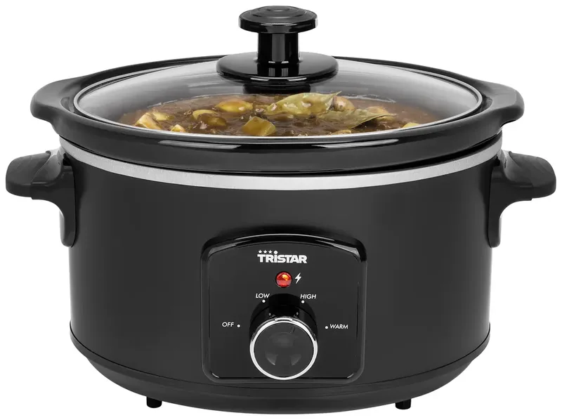 Slowcooker 180W - VS-3915 - 3.5L - Keramische binnenpan van Tristar in Zwart – productfoto 2 van 2