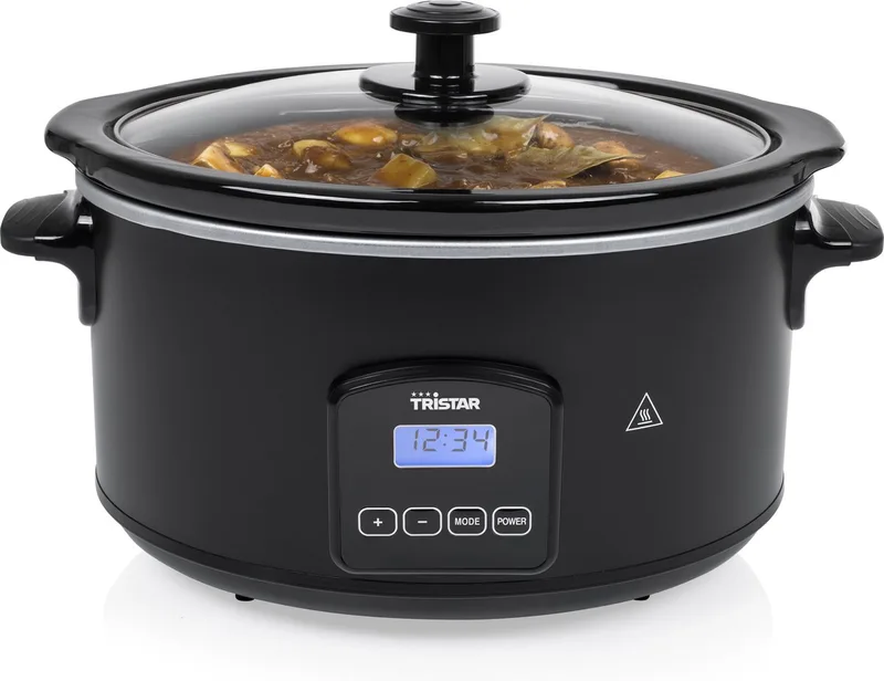 Slowcooker 180W - VS-3920 - 4.5L - Keramische binnenpan von Tristar in Schwarz – Produktfoto